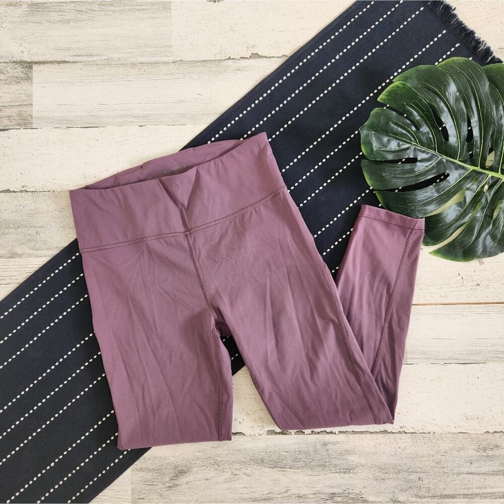 Athleta Ultimate Stash Pocket 7/8 Tights Leggings Pink Purple Size Small